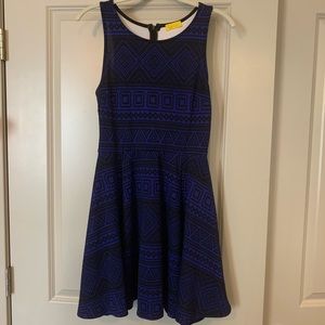 Black and Blue Dee Elle Dress